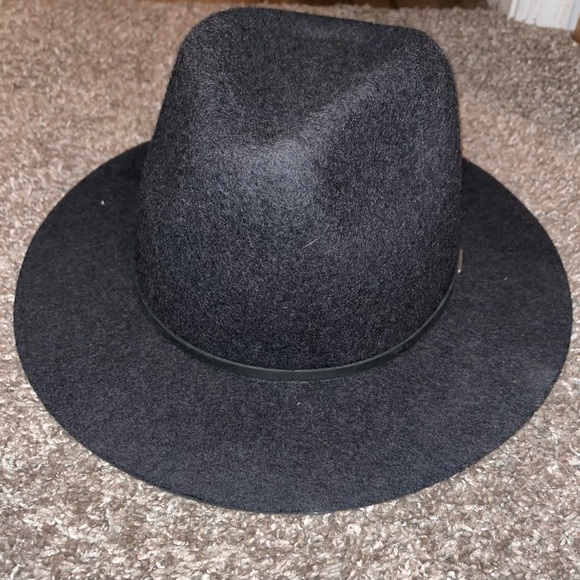 BRIXTON DARK GREY FEDORA HAT - Picture 7 of 8